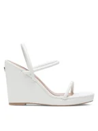 Sandały damskie - Nine West Sandały WFA2624-1 Biały - miniaturka - grafika 1