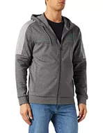 Bluzy męskie - BOSS Męska bluza Saggy, szary (Medium Grey 31), XXL - miniaturka - grafika 1