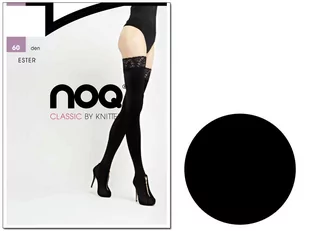 Kryjące Pończochy Samonośne 60 Den Nero 2 - Skarpetki damskie - miniaturka - grafika 1