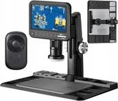 Mikroskopy i lupy - Profesjonalny Mikroskop Cyfrowy Z Powiększeniem 1600X Ekran 7" Ips Hd - miniaturka - grafika 1