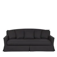 Sofy i kanapy - Beliani Sofa 3-osobowa czarna GILJA - miniaturka - grafika 1