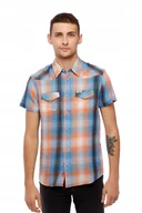 Koszule męskie - WRANGLER SS WESTERN SHIRT FADED BLACK W5J06DXV6 S - miniaturka - grafika 1