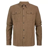 Koszulki męskie - Petrol Industries Men Shirt Long Sleeve Uni Koszulka męska, Seal Brown, XXL - miniaturka - grafika 1