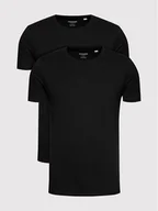 Koszulki męskie - Jones Jack Komplet 2 t-shirtów Basic Crew Neck 12133913 Czarny Regular Fit - miniaturka - grafika 1