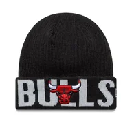 Czapki i chusty sportowe męskie - Czapka zimowa New Era NBA Chicago Bulls Wordmark Black Cuff Knit Beanie - 60691260 - miniaturka - grafika 1