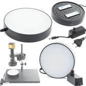 Mikroskopy i lupy - Oświetlenie LED Dolne do Mikroskopu Stereoskopowego Cyfrowego - miniaturka - grafika 1