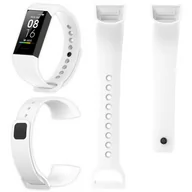 Akcesoria do smartwatchy - Opaska Pasek Silikonowy Do Xiaomi Mi Band 4C - Biały - miniaturka - grafika 1