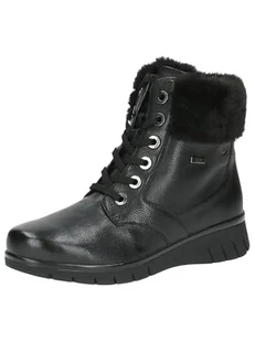 Caprice Damskie ciepłe buty 9-26209-43, modne kozaki, Black Nappa, 39 EU szerokie, Czarna papka, 39 EU Weit - Kozaki damskie - miniaturka - grafika 1