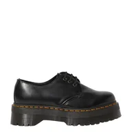 Moda i Uroda OUTLET - Półbuty Dr. Martens 1461 QUAD PLATFORM Black Polished Smooth 25567001 - miniaturka - grafika 1