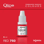 Pozostałe akcesoria kosmetyczne - Pigment do makijażu permanentnego ust Bioevolution Red 750 Qline Pro 5ml - miniaturka - grafika 1