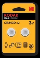 Baterie i akcesoria - Kodak BATERIE LITOWE MAX CR 2430 BLISTER X 2 SZT. - miniaturka - grafika 1