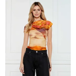 Pinko Bluzka Marlena Slim Fit - Bluzki damskie - miniaturka - grafika 1