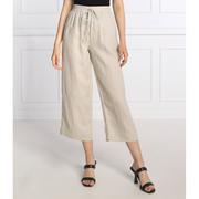 Donna Karan DKNY Lniane spodnie | flare fit