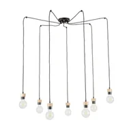 Lampy sufitowe - Britop lampa wisząca 7 punktowa CLARTE Spider czarny dąb olejowany 3491704 3491704 - miniaturka - grafika 1