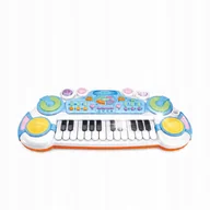 Instrumenty muzyczne dla dzieci - PIANINO PIANINKO ORGANY DUŻE NIEBIESKIE 24 KLAWISZE DLA DZIECI MATADI - miniaturka - grafika 1