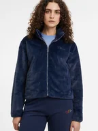 Bluzy damskie - Bluza damska rozpinana streetwear pluszowa Fila FAW0544-50004 L Niebieska (4064556503428). Bluzy damskie streetwear - miniaturka - grafika 1