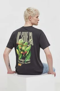 Koszulki męskie - DC t-shirt bawełniany męski kolor szary z nadrukiem - grafika 1