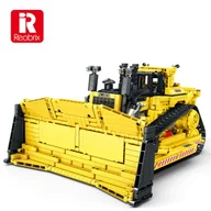 Klocki - KLOCKI REOBRIX BULDOŻER SPYCHACZ DUŻY ZESTAW CATERPILLAR DYNAMIC 1988 PCS - miniaturka - grafika 1