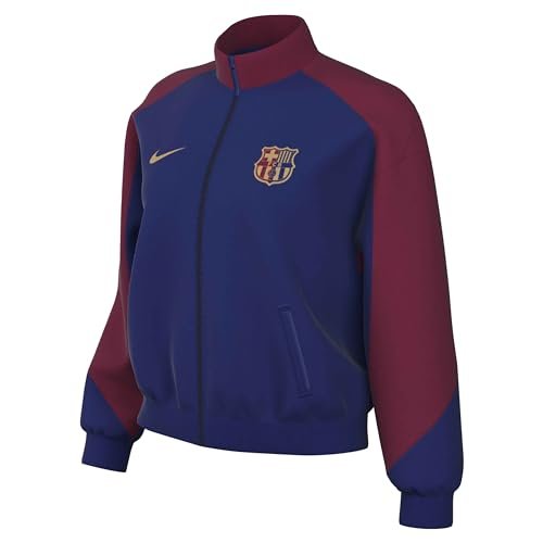 Nike Kurtka damska Fc Barcelona Dri-Fit Academypro Anthm Jkt K Home, Deep Royal Blue/Noble Red/Club Gold, FN9711-455, L