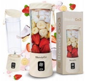 Blendery ręczne - Oryginalny Blender Bezprzewodowy BlendyGo 3 Beżowy USB - miniaturka - grafika 1