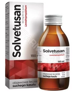 Aflofarm Solvetusan syrop łagodzący kaszel 150 ml Wysyłka kurierem tylko 10,99 zł - Przeziębienie i grypa - miniaturka - grafika 1