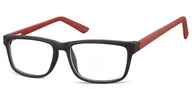 Okulary korekcyjne, oprawki, szkła - Okulary Zerówki oprawki Sunoptic CP157C bordowe - miniaturka - grafika 1
