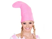 Dodatki do strojów karnawałowych - Czapka skrzata smerfetki różowa - 1 szt. - miniaturka - grafika 1