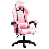 Fotele gamingowe - Fotel EXTRALINK G-525 Różowo-biały - miniaturka - grafika 1