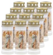 Lampiony i znicze - Znicze plastikowe zalewane BOLSIUS NR 6L Anioł 17cm ~70h 12szt. - miniaturka - grafika 1