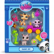 Figurki dla dzieci - Nowe Littlest Pet Shop Safari Zestaw Figurki + Akcesoria Zwierzątka LPS - miniaturka - grafika 1