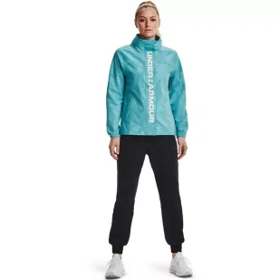 Kurtka damska Under Armour Recover Woven Emboss FZ Jkt - Kurtki i kamizelki sportowe damskie - miniaturka - grafika 5