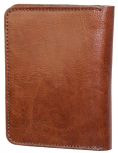Etui Na Karty Dokumenty PolskaGalanteria Duże BRĄZOWY Skóra Naturalna Pionowe z Miejscem Na Bilon MOTYW STATEK 12 x 9 [cm] - Etui na dokumenty i karty - miniaturka - grafika 4