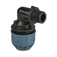 Oczka wodne - Jason Kolano 90° przejściowe PP 20 mm x 1/2" zacisk x GZ 10 bar - miniaturka - grafika 1