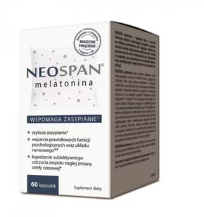 Neospan melatonina x 60 kaps - Układ nerwowy - miniaturka - grafika 1