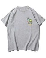 Koszulki i topy damskie - Koszulka oversize Ślimaczy Luz Śmieszne Zwierzęta Szara L - miniaturka - grafika 1