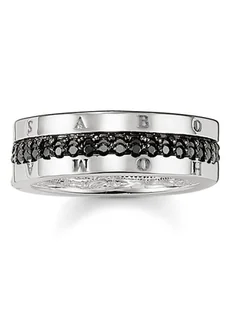 Thomas Sabo Srebrny pierścionek z cyrkoniami - Sygnety - miniaturka - grafika 1