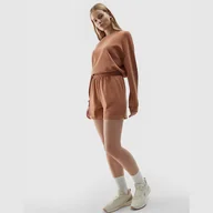 Spodenki damskie - Spodenki 4F 4FWSS24TSHOF324 81S brązowy XL - miniaturka - grafika 1