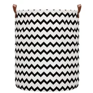 Kosze na bieliznę - Kosz Do Przechowywania Pojemnik Na Zabawki Ubrania Zygzak - miniaturka - grafika 1