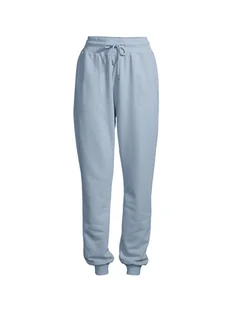 Spodnie sportowe CASALL Natural Dye Terry Jogger niebieski - Spodnie damskie - miniaturka - grafika 1