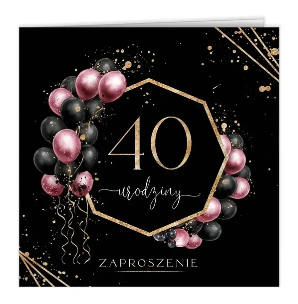 Zaproszenia na 40 Urodziny Koperta C11