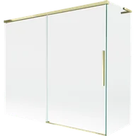 Parawany nawannowe - Mexen Rox L parawan nawannowy 2-skrzydłowy rozsuwany 180 + 80 x 150 cm, transparent, złoty - 8C9L-180-080-50-00 - miniaturka - grafika 1