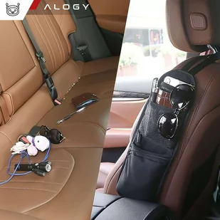 2x Organizer samochodowy boczny na bok fotel siedzenie do auta samochodu osłona Alogy Car czarny - Części i akcesoria do laptopów - miniaturka - grafika 12