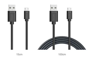 Unitek Zestaw kabli 2-w-1 USB microUSB 1.0m + 15cm C4050BK - Kable USB - miniaturka - grafika 4