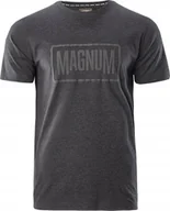 Koszulki męskie - Magnum KOSZULKA MAGNUM ESSENTIAL T-SHIRT 2.0 BLACK MELANGE M - miniaturka - grafika 1
