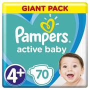 Pieluchy - Pampers Active Baby 4+ 70 szt. - miniaturka - grafika 1