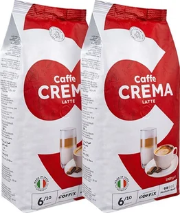 Kawa ziarnista Coffix Kawa ziarnista 2x 1kg Caffe Crema Latte - Kawa - miniaturka - grafika 1