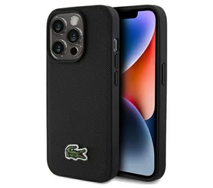 Lacoste LCHMP15LPVCK Hardcase Iconic Petit Pique MagSafe do iPhone 15 Pro Czarny - Etui i futerały do telefonów - miniaturka - grafika 1