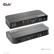Przełączniki KVM - CLUB3D CSV-1382 przełącznik KVM Czarny - miniaturka - grafika 1