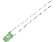 Pozostałe oświetlenie - DIODA LED   3mm ( zielona matowa ) - miniaturka - grafika 1