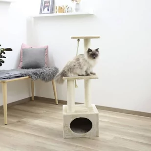Kerbl Drapak dla kota Platin Pro, 106 cm, beżowy - Legowiska dla kotów - miniaturka - grafika 1
